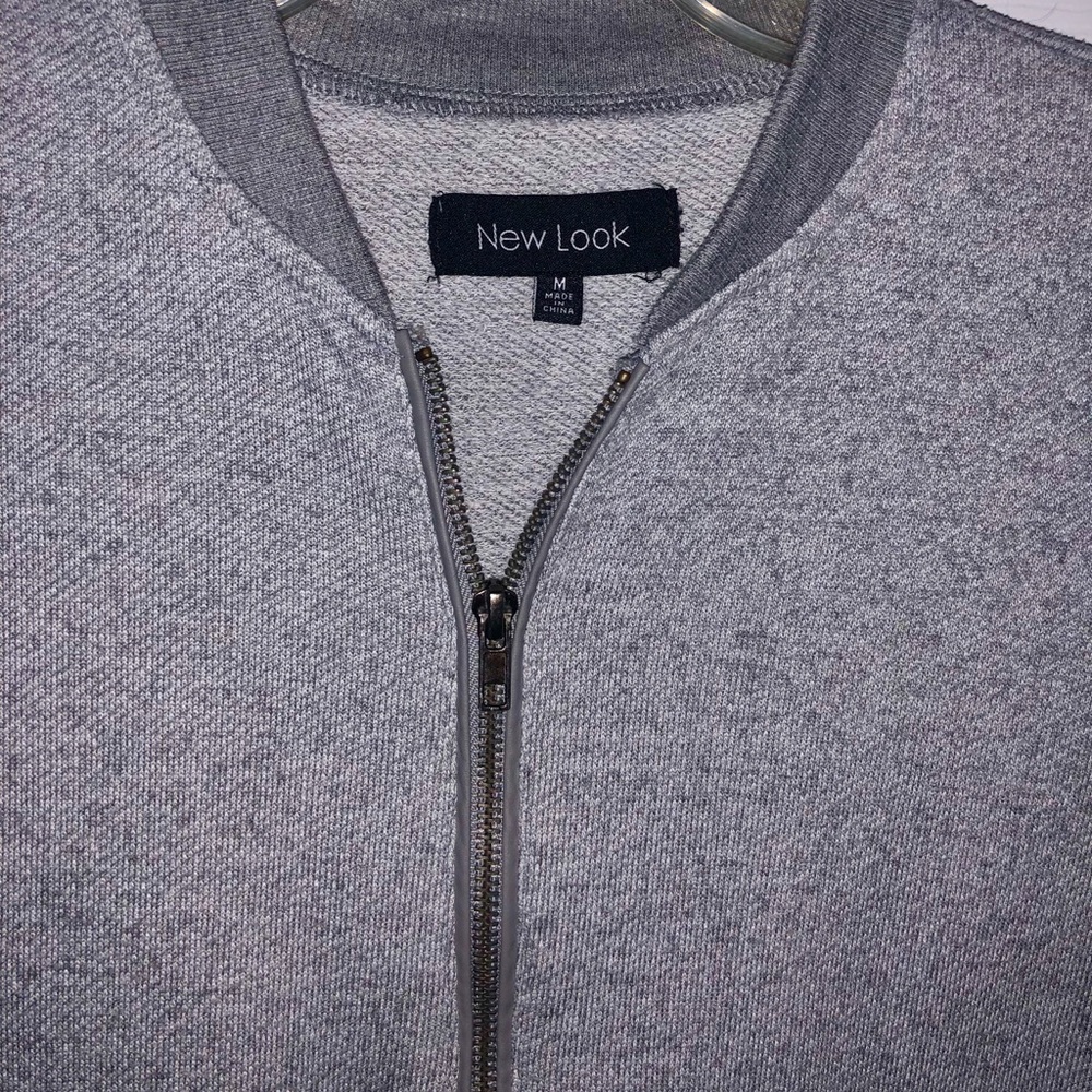 Gray Bomber Jacket - Picture 4 of 5